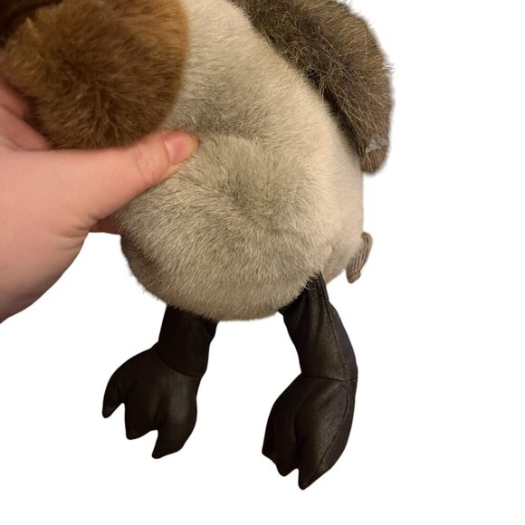 Rare Vintage Plush Pelican 12" by Fiesta Brown Grey Stuffed Bird Animal Toy - Picture 5 of 7